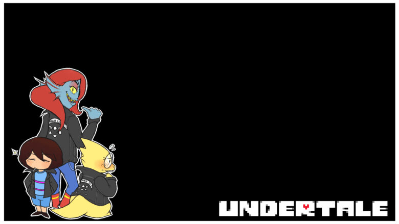 undertale background has white text in the right corner 1920x1080