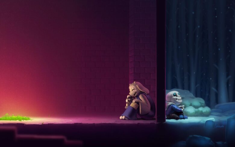 undertale background represents Sans's friendship 1920x1080