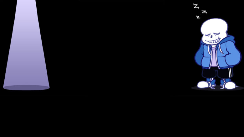 undertale background shows a scene of Sans sleeping 1920x1080