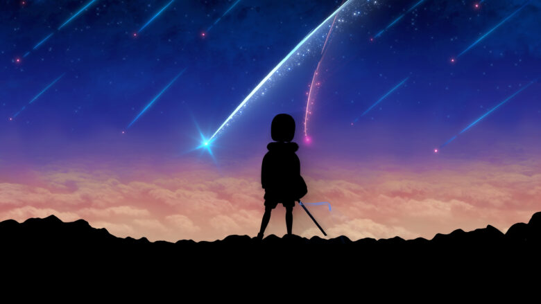 undertale background shows Sans standing silhouetted against the sky 3840x2160