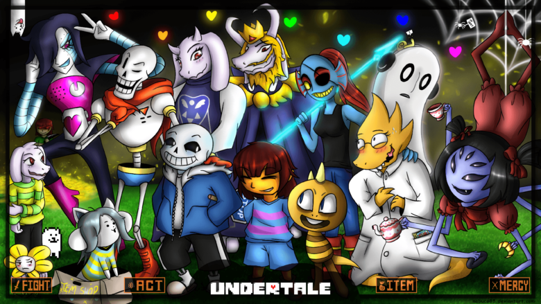 undertale wallpaper with all the characters 1920x1080