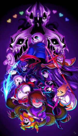 Undertale Wallpapers HD with dark background 800x1388