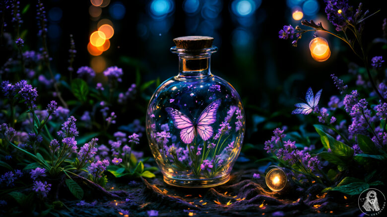 4k wallpaper for pc, desktop moth in glass bottle 3840x2160