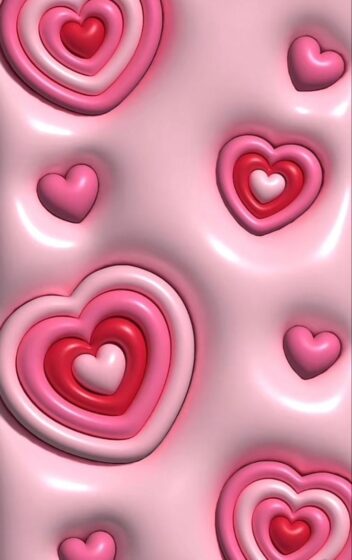 Best y2k wallpaper iPhone love heart theme 735x1169
