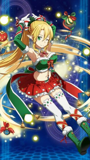 christmas anime girl wallpaper in goblin style figure 720x1280
