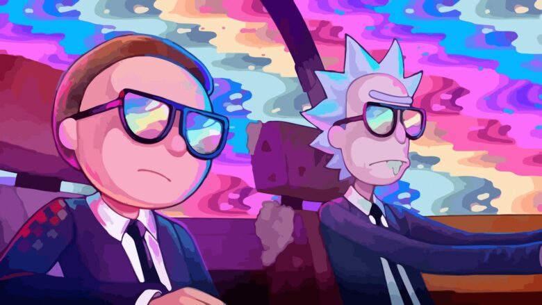 cool Rick and Morty drip wallpaper for laptop 1920x1080