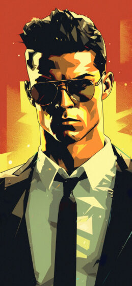 cool Ronaldo wallpaper wearing black glasses 1183x2560