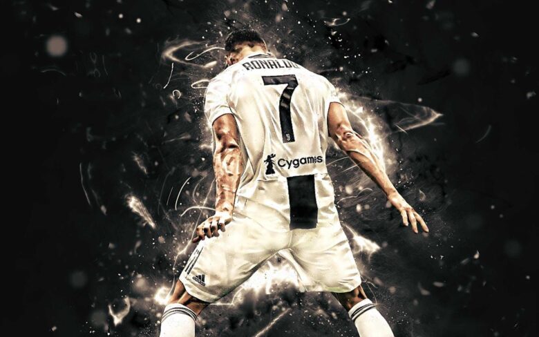 Free best Ronaldo cool wallpaper with black background 1920x1200