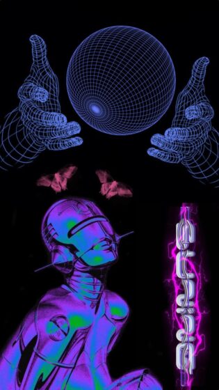 Free y2k wallpaper iPhone with dark background 675x1200