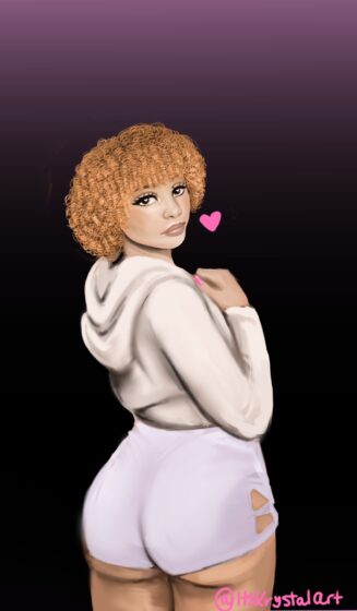 ice spice wallpaper anime for phone 1000x1715