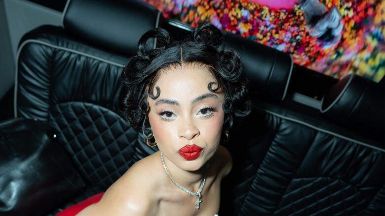 ice spice wallpaper with blakc hair 1920x1080