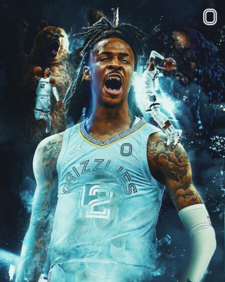 ja morant wallpaper edit with bear-toothed expression 897x1121