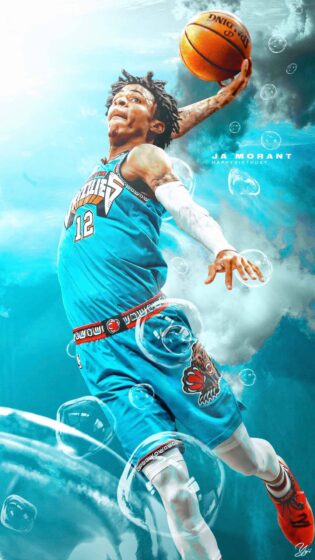 ja morant wallpaper edit with smashing pose 1080x1920