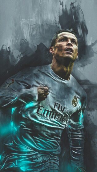 lock screen Ronaldo wallpaper art 1024x1820
