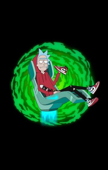 Rick and Morty drip wallpaper with modern fashion style