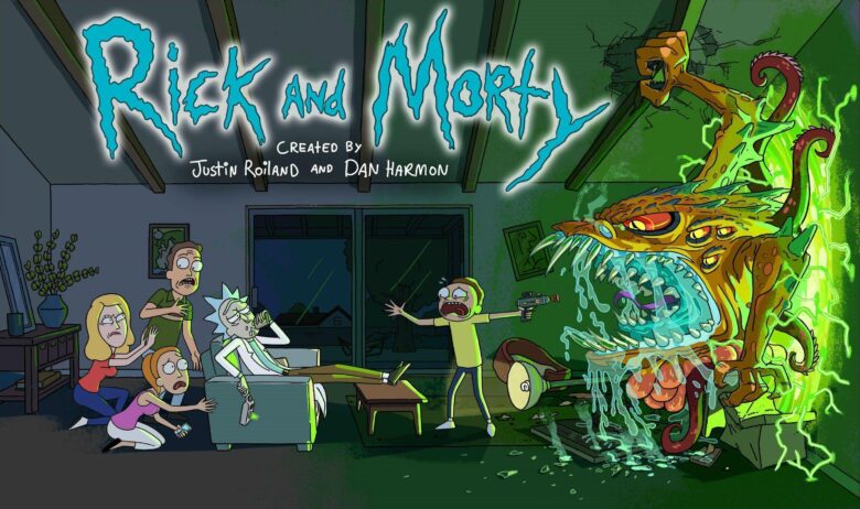 Rick and Morty wallpaper with text 3012x1784