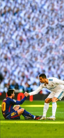 Ronaldo and Messi wallpaper