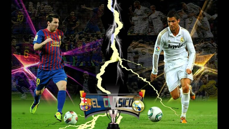 Ronaldo and Messi wallpaper art design 1920x1080