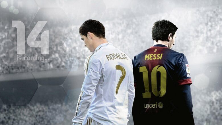 Ronaldo and Messi wallpaper back to back 1920x1080