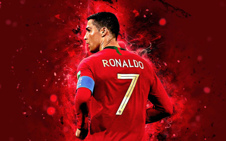 ronaldo pfp wallpaper wearing jersey number 7 1920x1200
