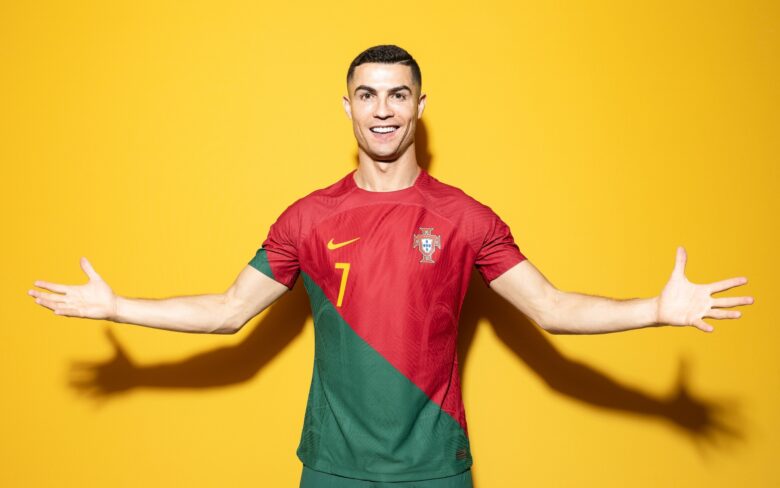 ronaldo pfp wallpaper with yellow background 1920x1200