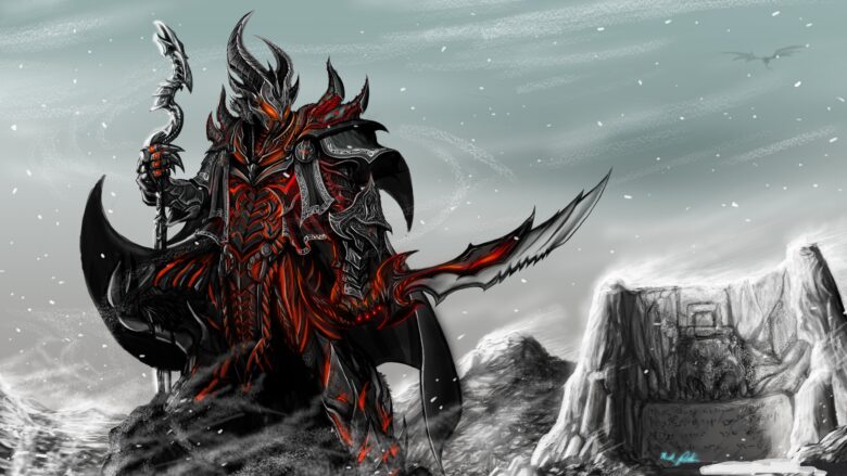 skyrim wallpaper 4K showing the fire monster 3840x2160