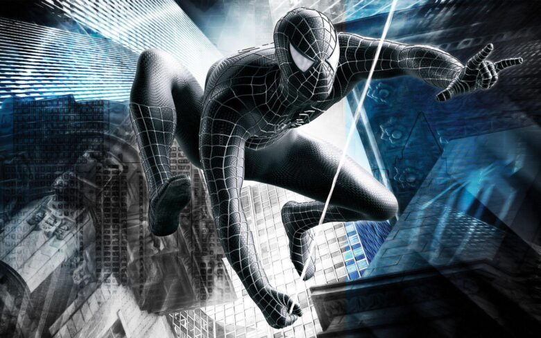 Spider man 3 wallpaper standing on the wall 1920x1200
