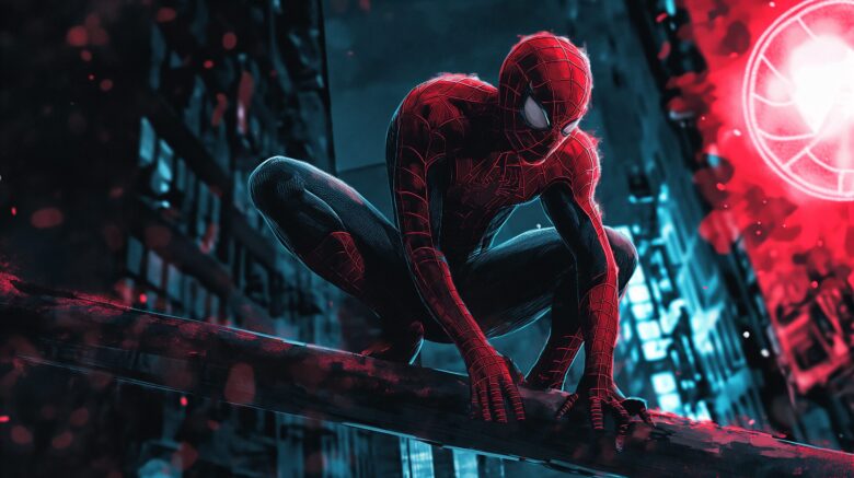 Spider man wallpaper sitting in a very cute pose 2912x1632