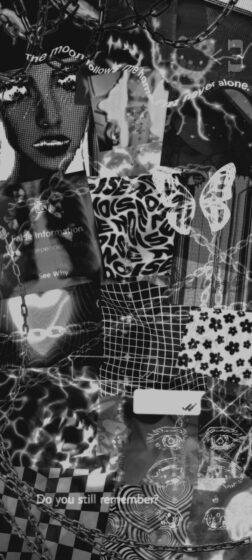 y2k wallpaper black for iPhone 720x1600