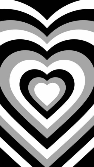 y2k wallpaper black heart effect 675x1200