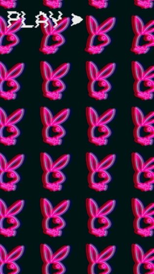y2k wallpaper black rabbit theme play boy 675x1200